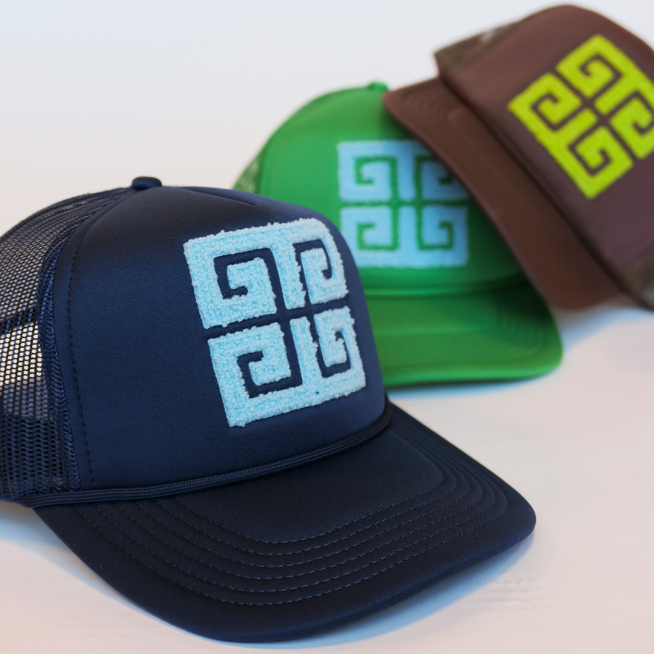 Greek Key Hats