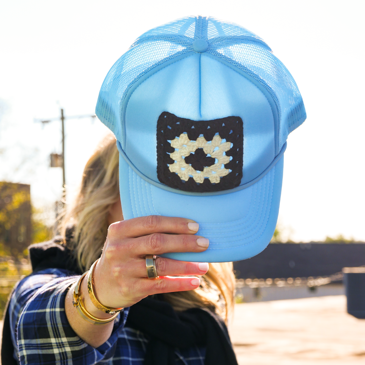 Game Day Granny Square Hat